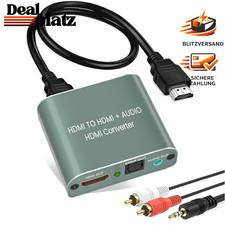 HDMI Audio Extractor 4K 60Hz Splitter mit 5.1 SPDIF und Stereo Out