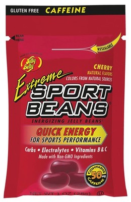 Jelly Belly Sport Beans Extreme Cherry Energy Chews - Caffeine & Electrolyte