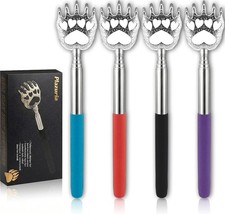 Plazuria 4-Pack Extendable Back 4 Count Pack of 1 , Black/Red/Purple/Blue
