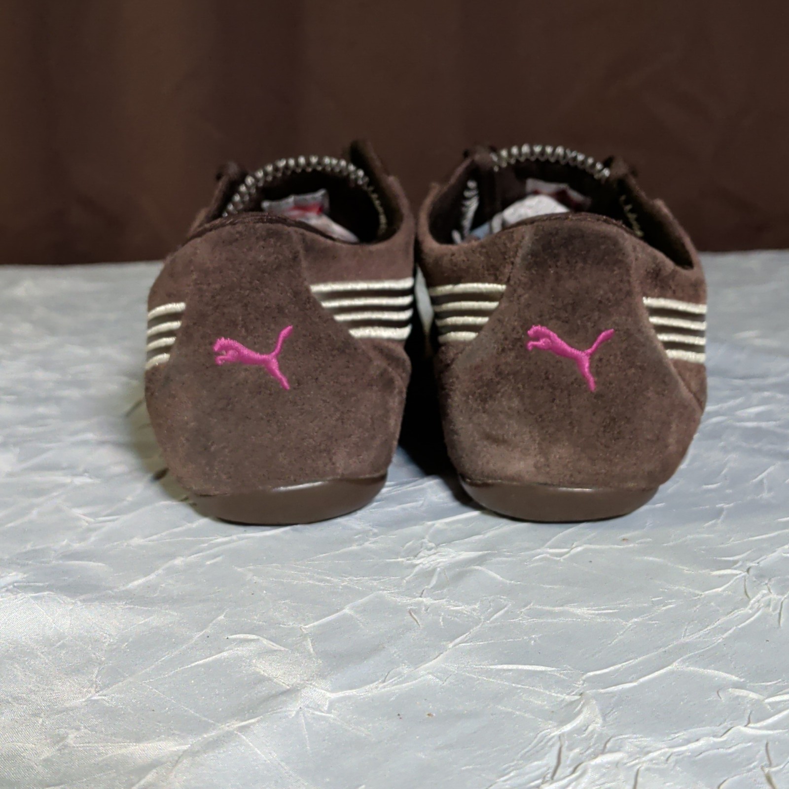 Vintage Puma Speedcat Shoes Women's Size 8.5 Brown Suede Sneakers Athleisure Y2K thumbnail 4