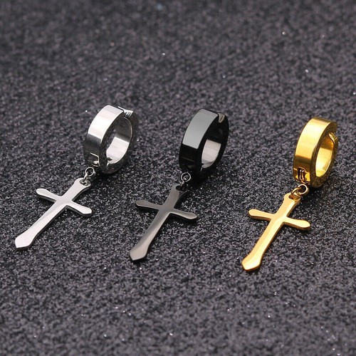 5 Pair Stud Earrings Non Pierced Magnetic Fake Set Stainless Steel For Men Women - Picture 8 of 16