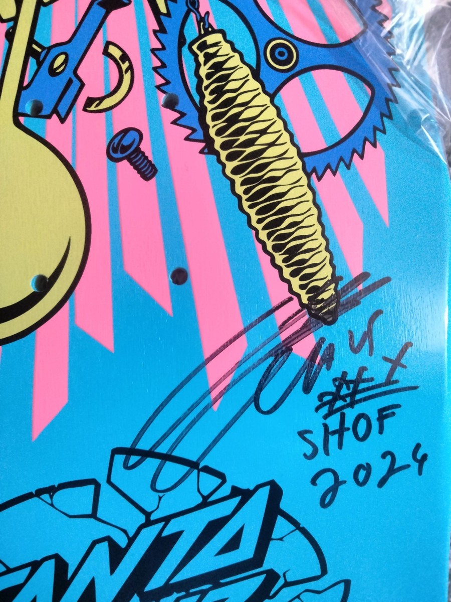 Rare Santa Cruz Claus Grabke Signed 50th Anniversary Reissue Deck