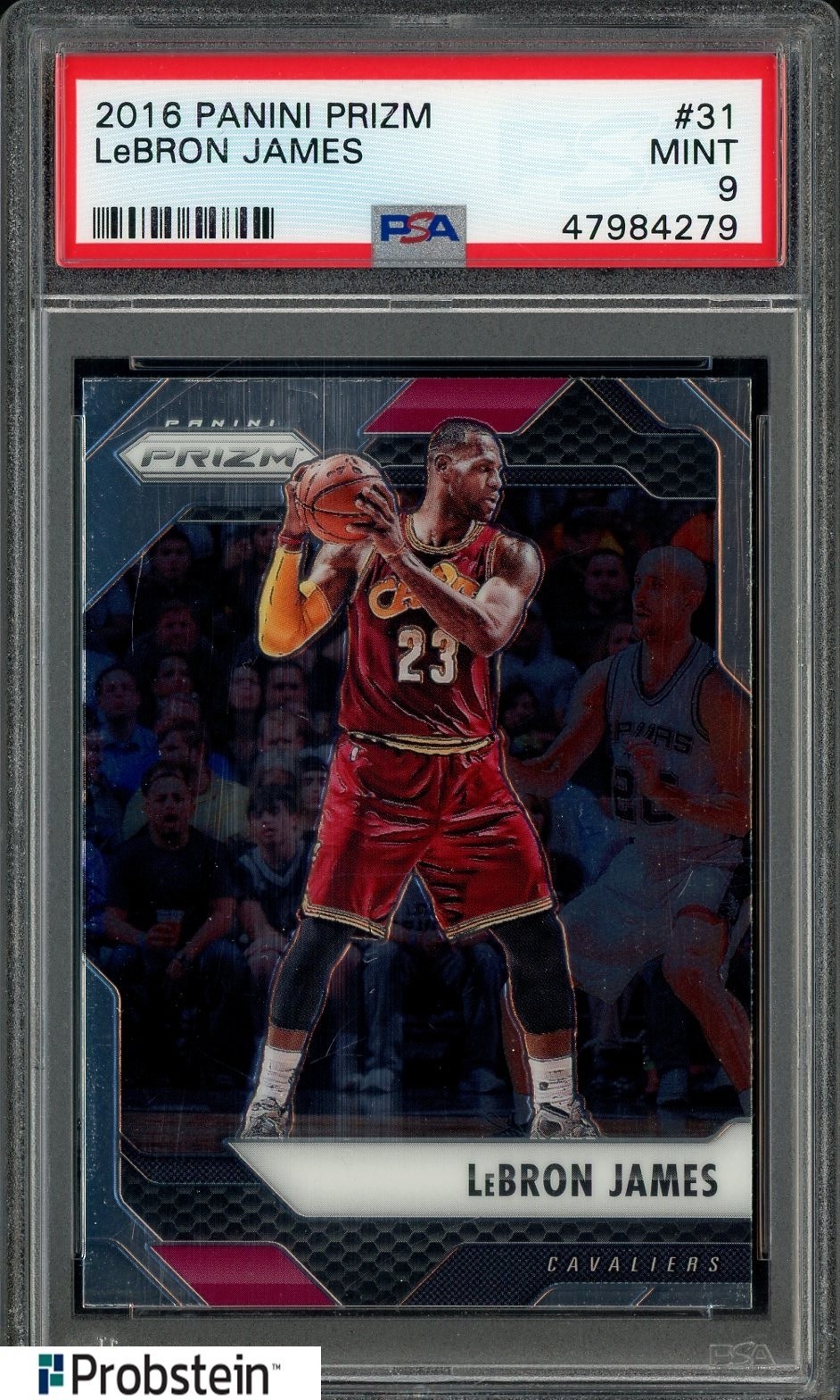 2016 Panini Prizm #31 Lebron James PSA 9 MINT Cavaliers