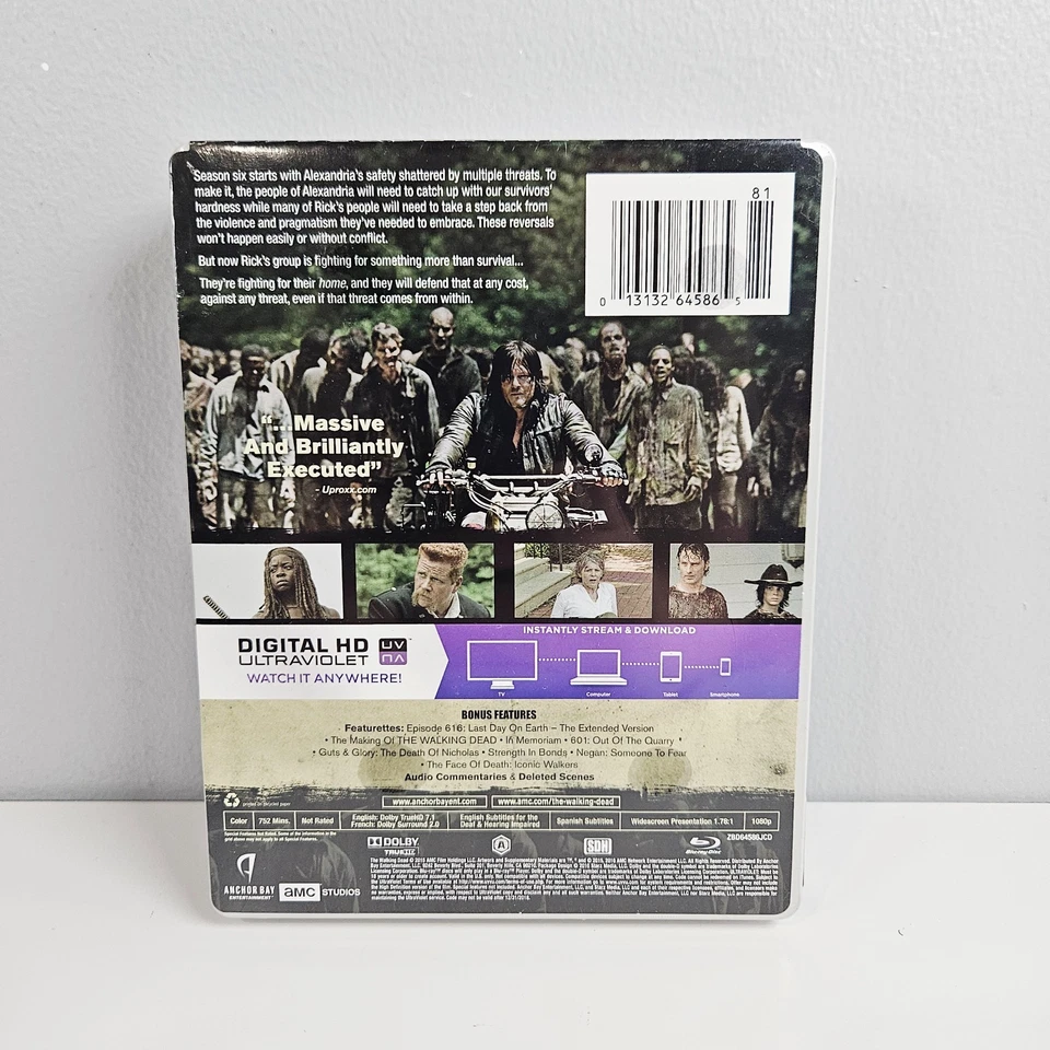 The Walking Dead Complete Sixth Season - Blu-Ray Steelbook Target - New Sealed - Image 2 of 3