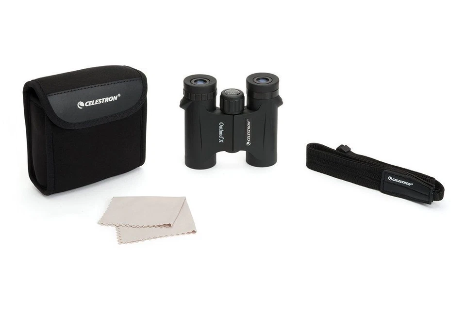 Celestron Outland X 10x25 Roof Prism Binocular, Black - 71341 - Image 2 of 4