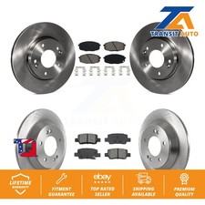 Disc Brake Rotors And Semi-Metallic Pads Front Rear Kit For Kia Seltos