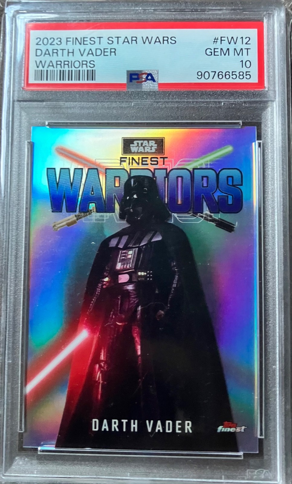 2023 Darth Vader Finest Warriors Star Wars #FW12 Card Topps PSA 10 GEM MINT