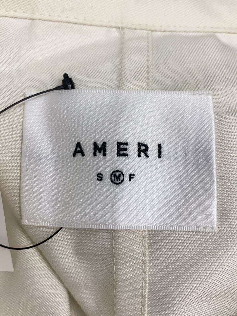 AMERI Trench Coat M Polyester Gray Classic Style … - image 3