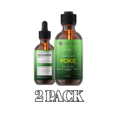 Poke Root Extract   Pure Lymphatic Drainage Drops - Immune Support PACK OF 2