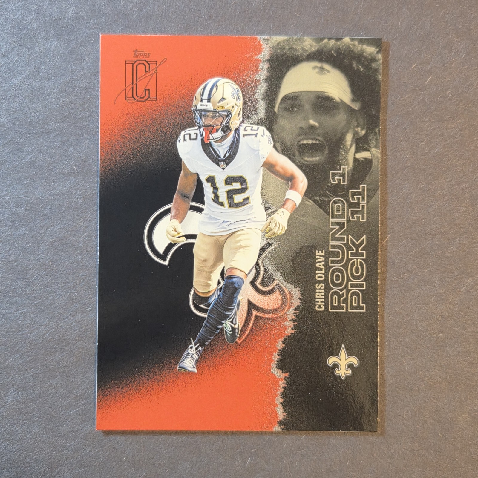 Topps 2025 Topps Signature Class Chris Olave Black/Red Insert RC #39 Saints