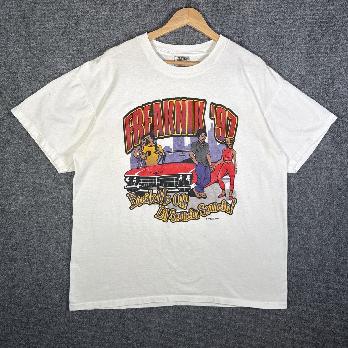 Vintage Freaknik Shirt XL White 90s 1997 Nic Hop Hop Rap Atlanta