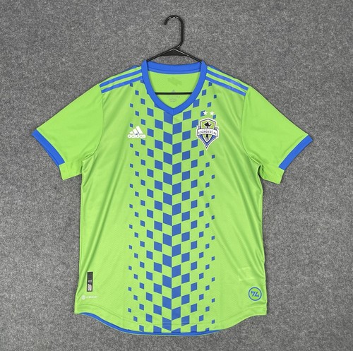 Seattle Sounders FC Adidas Soccer Football Jersey Mens L Green MLS Kit 2023
