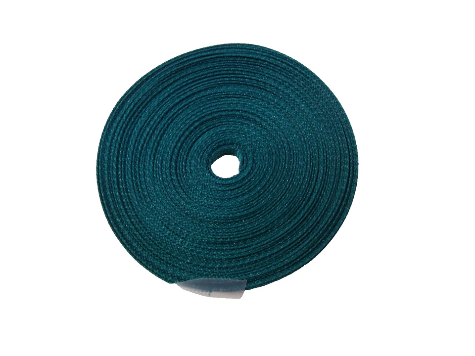 Teal Green Grosgrain Ribbon 1/4" wide x 10 yards Schiff Jade Blue Polyester B56 - Image 2 of 4