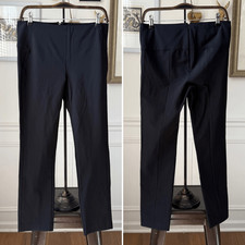Veronica Beard Dark Blue Flat Front Ankle Dress Pants 350 8