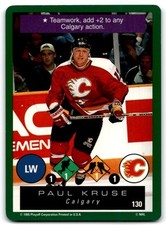 1995-96 Playoff One on Challenge Paul Kruse Calgary Flames #130