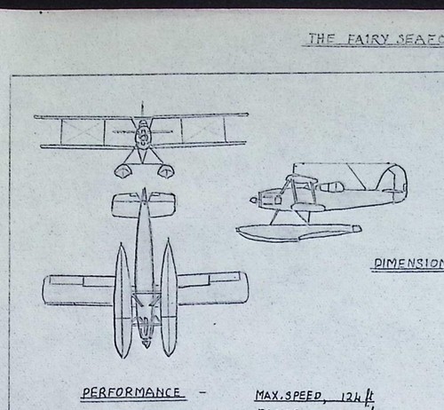 Original WWII Fairey Seafox Recognition Drawing – British Reconnaissance - Picture 4 of 4
