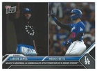 2023 Topps Now #736 LeBron James Mookie Betts Baseball Card LA Legends Dodgers