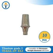 10 pcs Straight abutment fit to Straumann ITI BLX RB GH1.5/2.5
