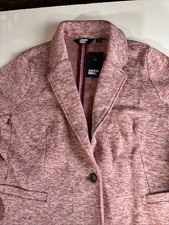 Lands EndWomen's 1X Heathered Pink Oeko-Tex Standard 100 Cardigan Sweater 16-18w