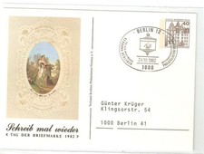Berlin 1982 Privatganzsache Tag der Briefmarke gelaufen