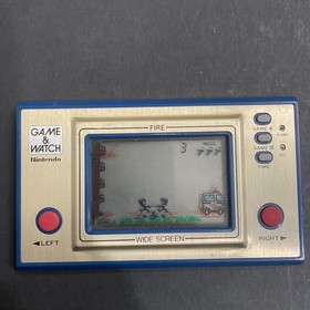 Nintendo Fire Game & Watch FR-27 1981 Wide Screen Handheld Electronic Game