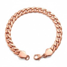 Handmade 100 Pure Copper Link Bracelets for Women Men 9 Inch Length - Sol...