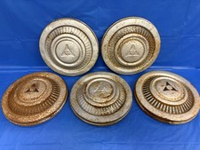 Vintage Set Of 5 196971 Dodge 10 Dog Dish Hubcaps D100 A100 Vintage Set Of 5 196971 Dodge 10 Dog Dish Hubcaps D100 A100