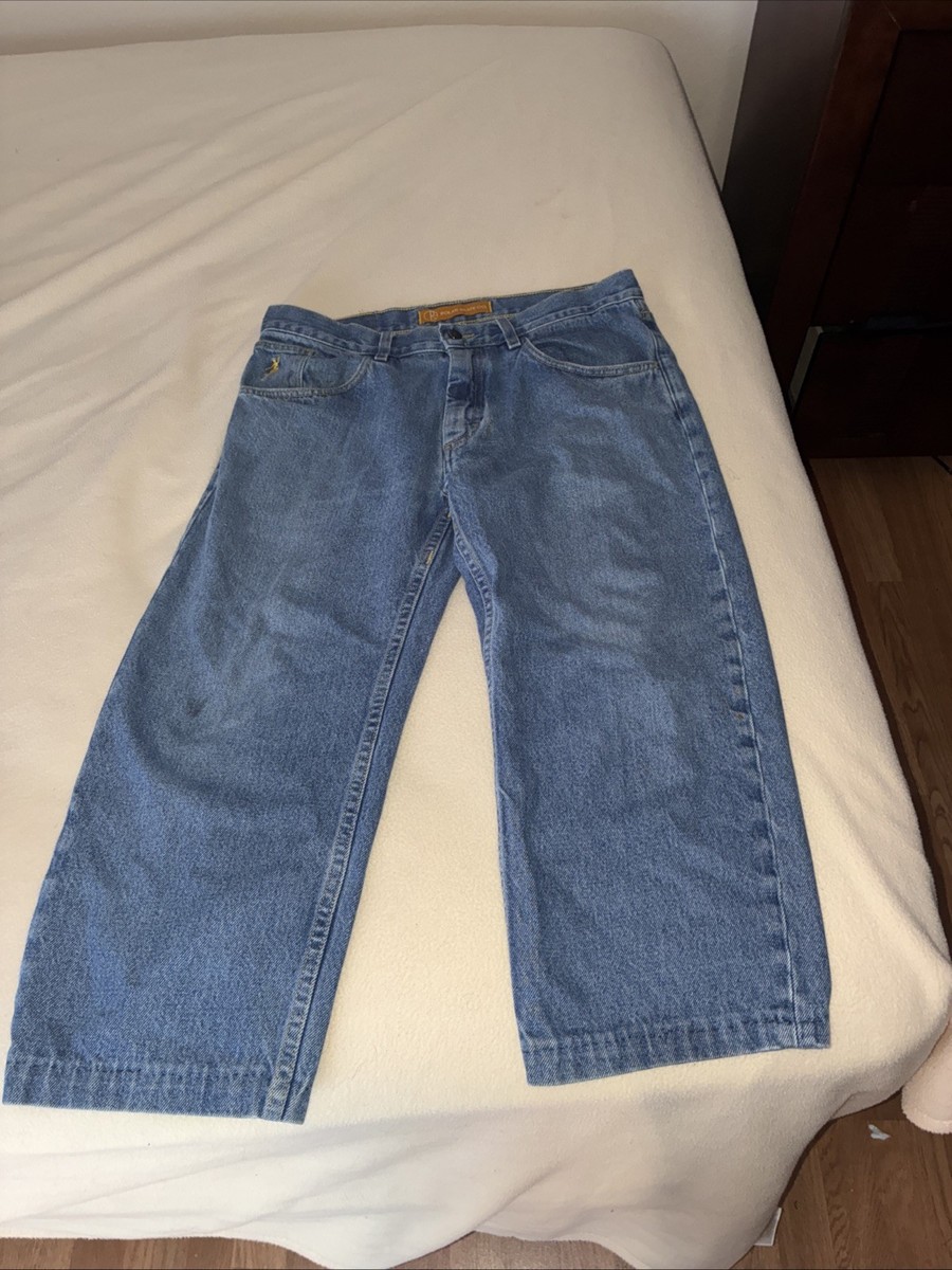 Polar Skate Co Big Boy Jeans Mens Small Light Blue Denim Baggy