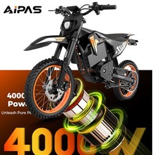 Electric Dirt Bike Peak 4000W 60V 28AH Bicycle 50MPH motorcycles for Teens Adult