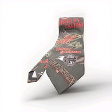 HARLEY DAVIDSON MEN'S TIE 100% SILK MADE IN USA By Ralph Marlin