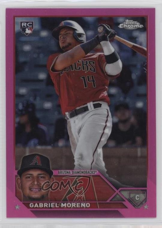 2023 Topps Chrome Update Pink Refractor Gabriel Moreno #USC36 02l5