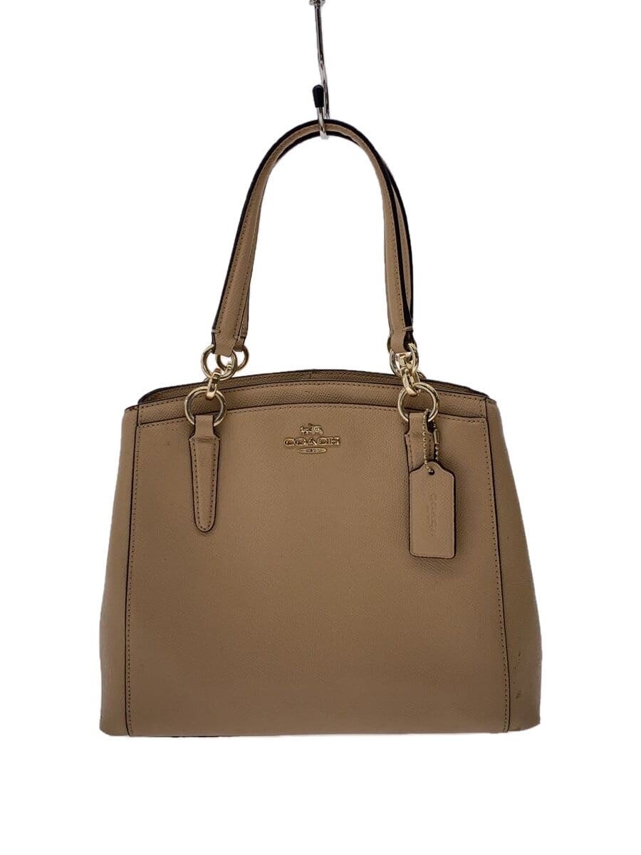 COACH Leather Shoulder Bag in Signature Brown
