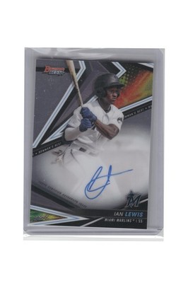 2022 Bowman's Best #B22-IL Ian Lewis Best of 2022 Autographs B8R1C128