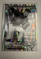 2021 Bowman Draft - Chrome Owen Kellington #BDC-120 Black & White RayWave...