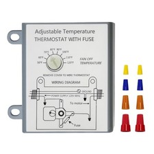 2026 Upgraded Attic Fans Adjustable Thermostat, Adjustable Temperature Dial
