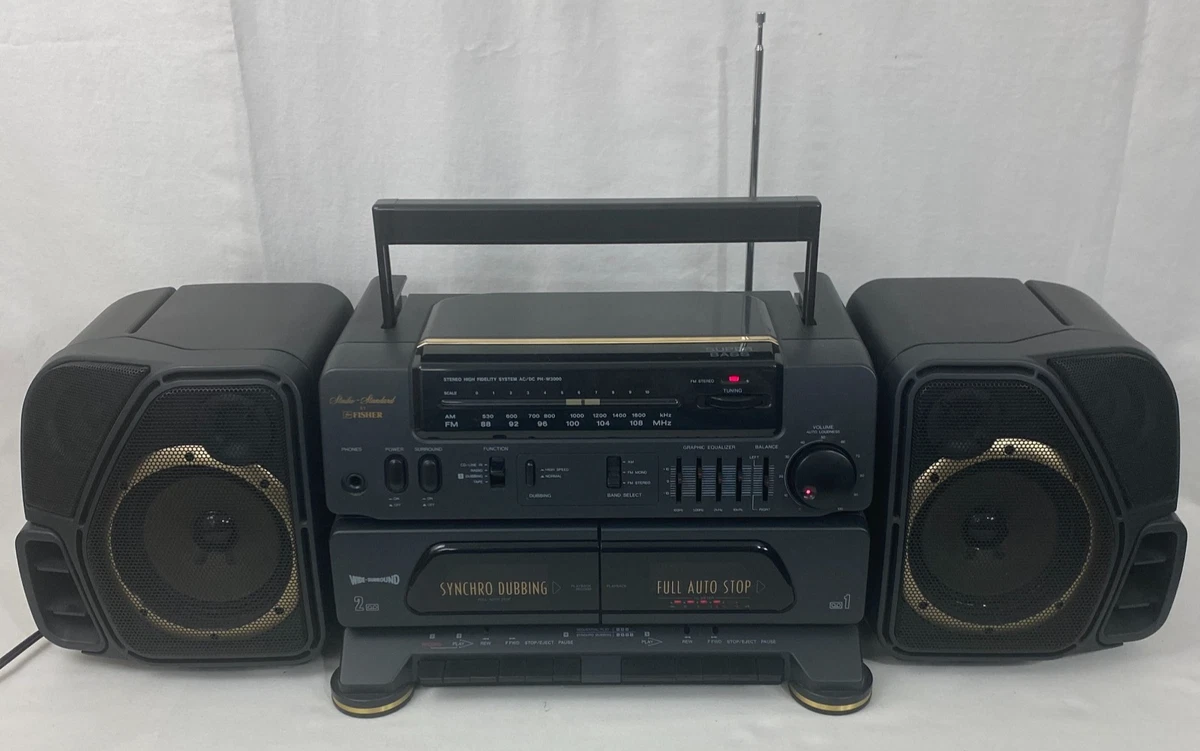 Fisher Portable Stereos & Boomboxes with Headphone Jack for sale