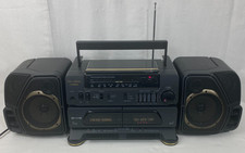 Vintage Fisher PH-W3000 AM/FM Stereo High Fidelity Dual Cassette Boombox Tested