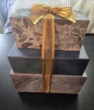 Set Of 3 Stacking Gift Boxes with Lids and Bo...