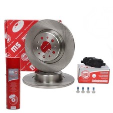 Bremsscheiben + Bremsbeläge + Bremsenreiniger hinten für ALFA ROMEO 147, 156, GT