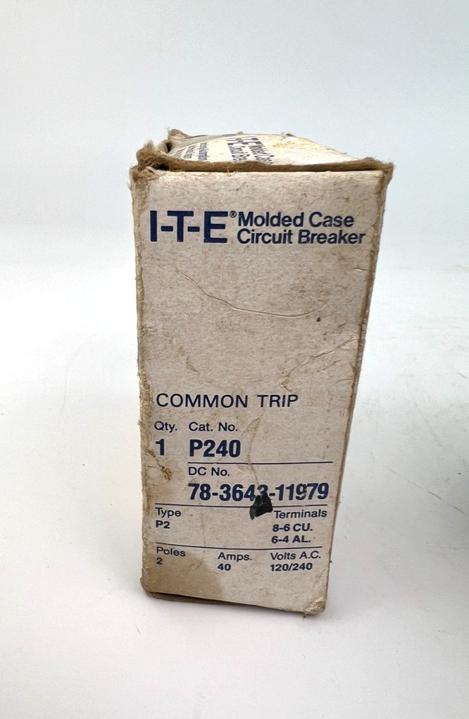 Siemens P240 40 Amp 2 Pole Circuit Breaker Pushmatic Type P  240V — NEW READ