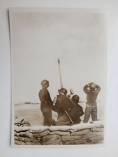Military WW2 postcard - Flak protects German combat machines at an airfield