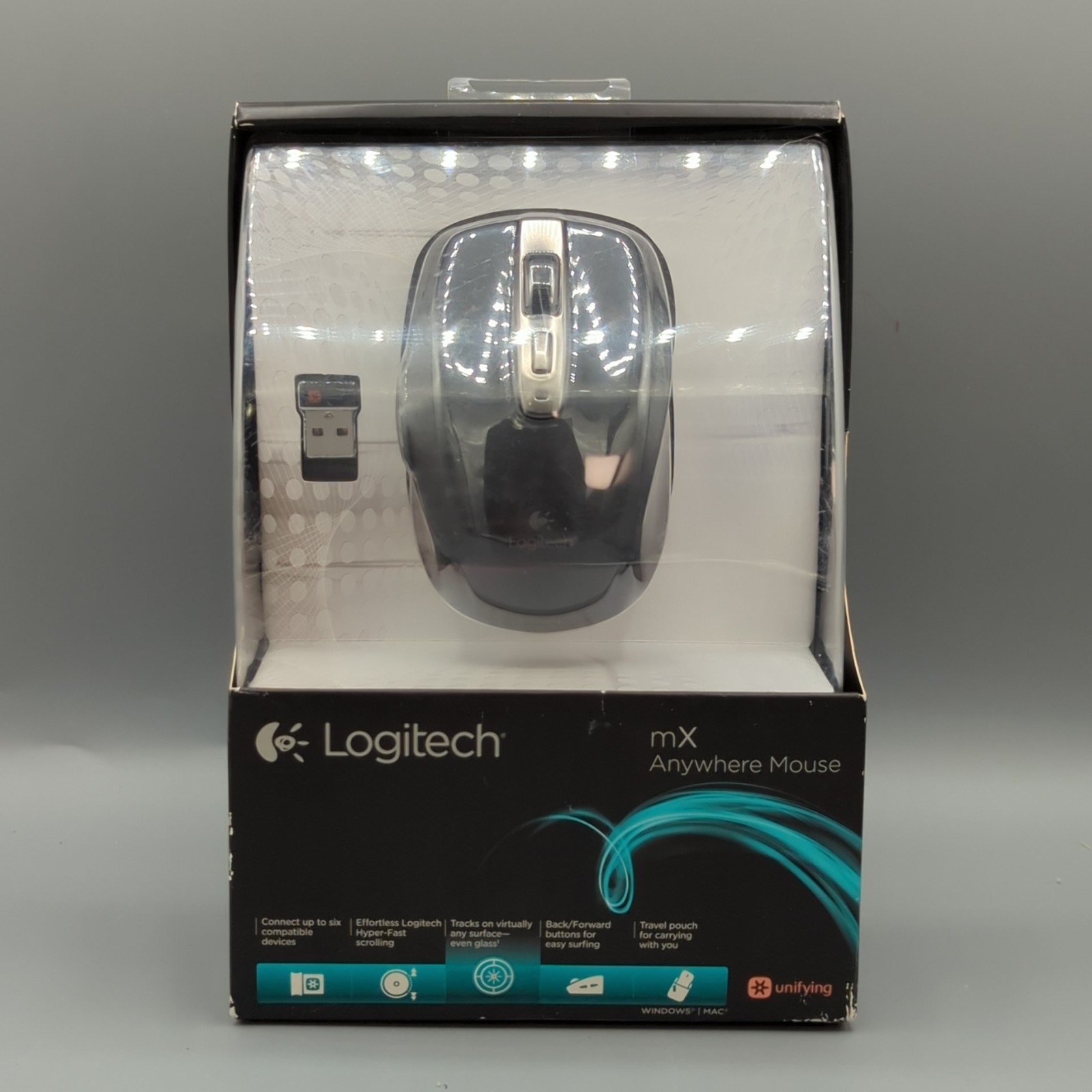 Logitech Anywhere MX Wireless Laser Mouse 910-002896 Nano Un