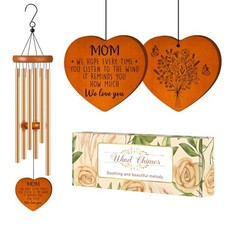 Gifts for Mom, Mom Birthday Gifts Wind Chimes 25.6", Medium 25.6" Mom Gift