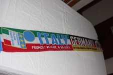 Vintage Italy And Germany National Team Football Scarf Match 20-6-2003
