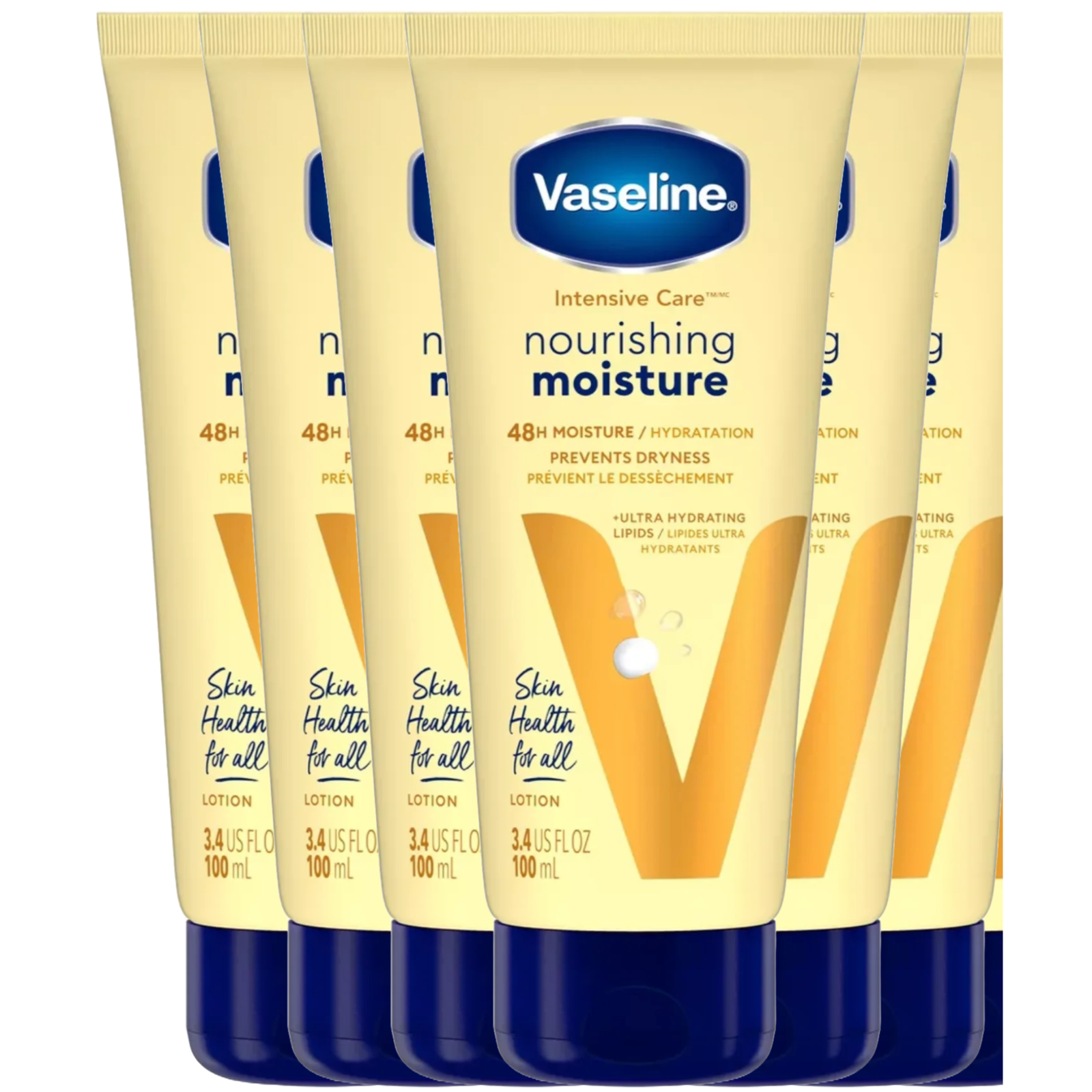 Vaseline Intensive Care Healing Lotion 3.4oz 6-Pack for Dry Skin
