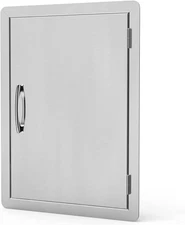 Stainless Steel Single Vertical Access Door, 17-Inch by 23-Inch