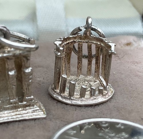 Vintage Charms Sterling ATHENS DELPHI GREECE Temple Maidens Ancient Ruins 3d - Picture 4 of 8