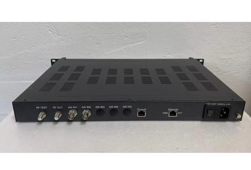 MODULATOR DVB-T2 TRASMETTITORE 36-900 Mhz Professionale INPUT ASI LIKE NEW - Zdjęcie 2 z 4