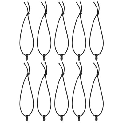 10 Stück Bungee-Gurte Mit Haken – Elastische Spanngurte, 30,5 Cm Lang, Schwarz, Für Camping, Auto, Transport