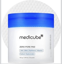 medicube Zero Pore Pad Toner Pads AHA BHA Panthenol 70 Pads 5.46 oz